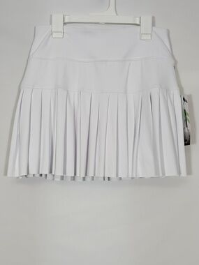 NWT Kyodan White Pleated Mini Skort Women Sz Small Golf Tennis Pickleball Upf50